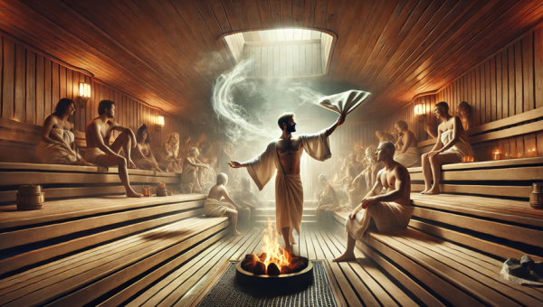 The Aufguss ritual - transforms the sauna into an immersive experience